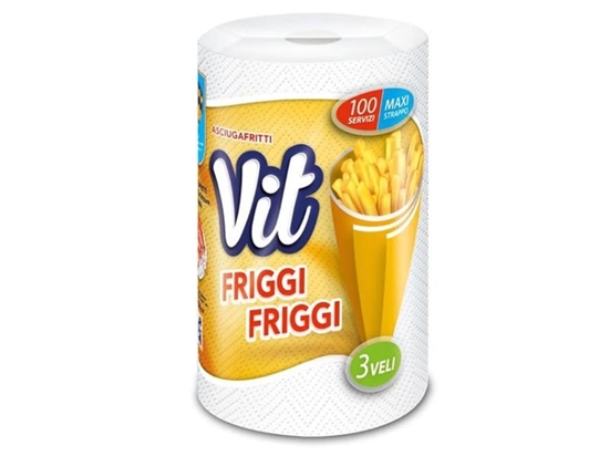 Immagine di VIT CARTA ASCIUGAFRITTI 3V 100 STRAPPI FRIGGI FRIGGI