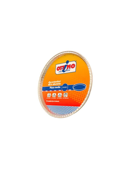 Immagine di OTTIMO CONTENITORE ALLUMINIO PER CROSTATA/PIZZA MEDIA 2PZ