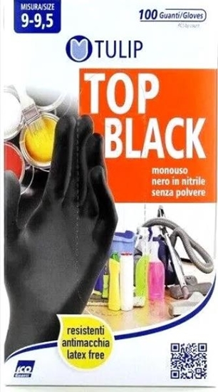 Immagine di TULIP GUANTI NITRILE BLACK 100PZ XL