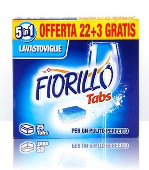 Immagine di FIORILLO TABS LAVASTOVIGLIE 5IN1 25PZ
