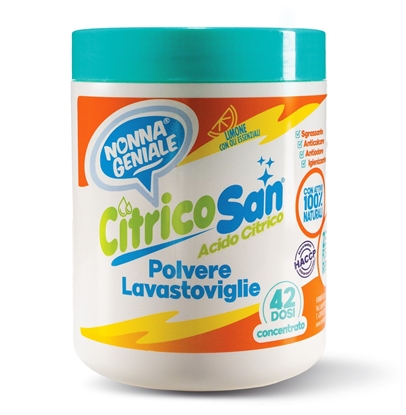 Immagine di NONNA GENIALE CITRICOSAN POLVERE LAVASTOVIGLIE 504GR ACIDO CITRICO
