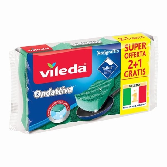 Immagine di VILEDA SPUGNA ONDATTIVA MILLEUSI 2 + 1 PZ