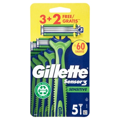 Immagine di GILLETTE SENSOR3 U&G 3+2 PZ SENSITIVE