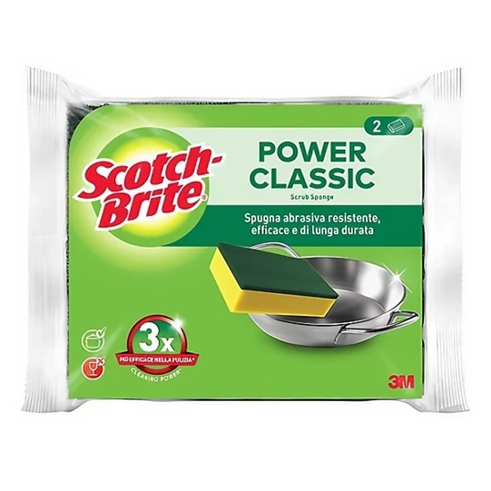 Immagine di SCOTCH BRITE SPUGNA ABRASIVA CLASSIC 2+1 PZ