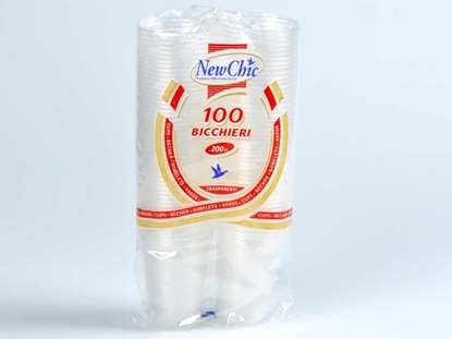 Immagine di NEWCHIC BICCH. 200CC 100PZ 1.8gr TRASPARENTE