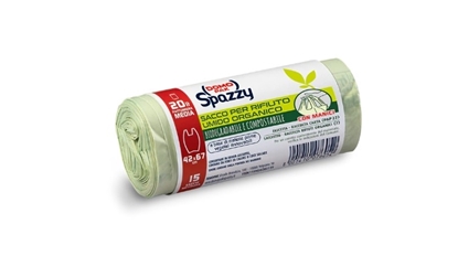Immagine di DOMOPAK SPAZZY SACCO VERDE 20LTX20 43X55