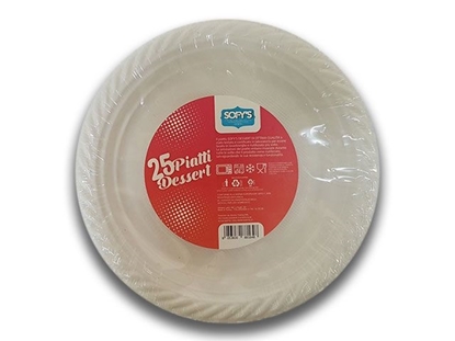 Immagine di SOFYS PIATTI DESSERT 25PZ BIANCHI