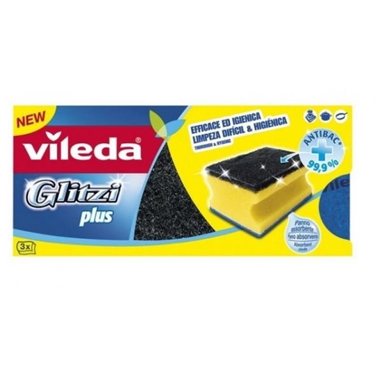 Immagine di VILEDA GLITZI SPUGNA PLUS 3PZ