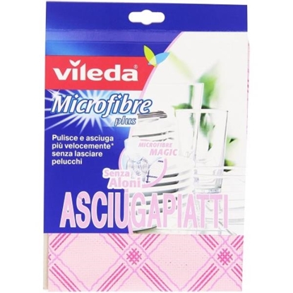 Immagine di VILEDA PANNO MICROFIBRE PLUS 40X55 ASCIUGAPIATTI