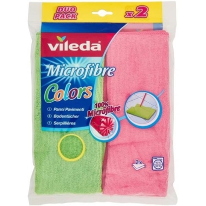 Immagine di VILEDA PANNO PAV. 50X40 2PZ MICROFIBRA COLORS