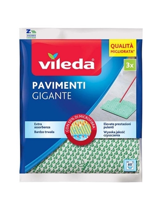 Immagine di VILEDA PANNO PAV. 50X60 GIGANTE 3PZ 50% MICROFIBRA