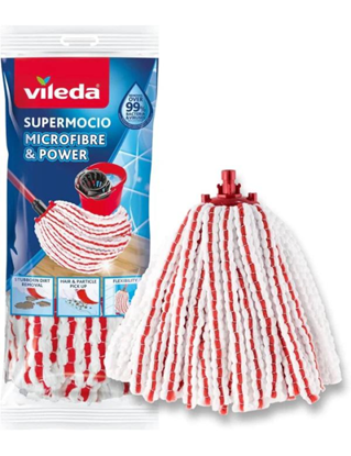 Immagine di VILEDA SUPERMOCIO RICAMBIO FIOCCO MICROFIBRE E POWER