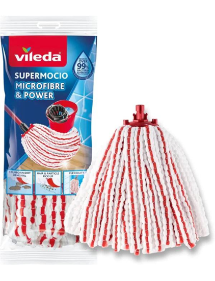 Immagine di VILEDA SUPERMOCIO RICAMBIO FIOCCO MICROFIBRE E POWER