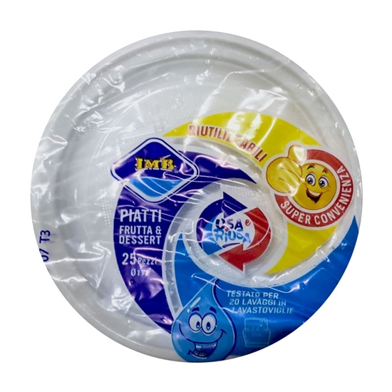 Immagine di MR PARTY PIATTI DESSERT 25PZ 8GR (200GR A CONFEZIONE) BIANCHI