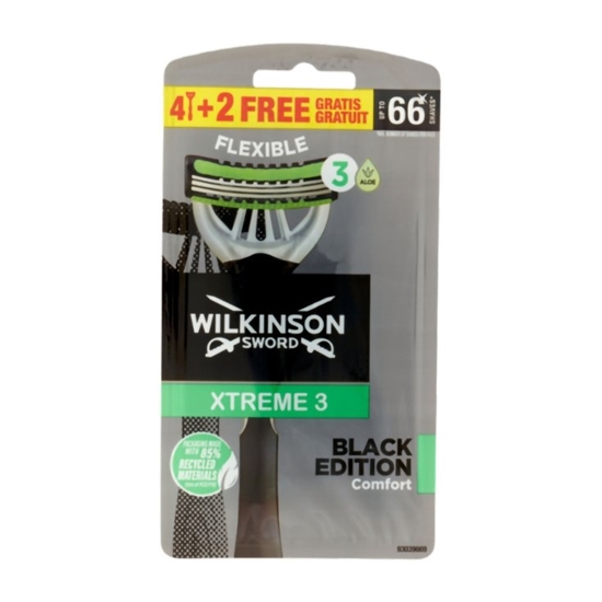 Immagine di WILKINSON SWORD XTREME3 U/G 4+2PZ RASOI TRILAMA BLACK