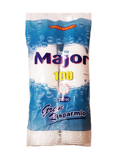 Immagine di MAJOR BICCH. 200CC 96PZ BIANCO
