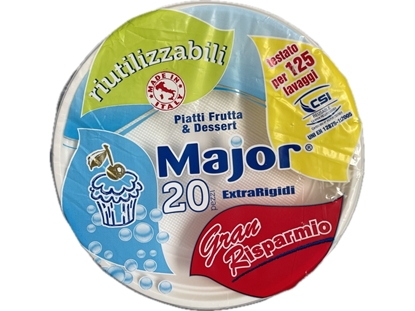 Immagine di MAJOR PIATTI DESSERT 20PZ RIUTILIZZABILI