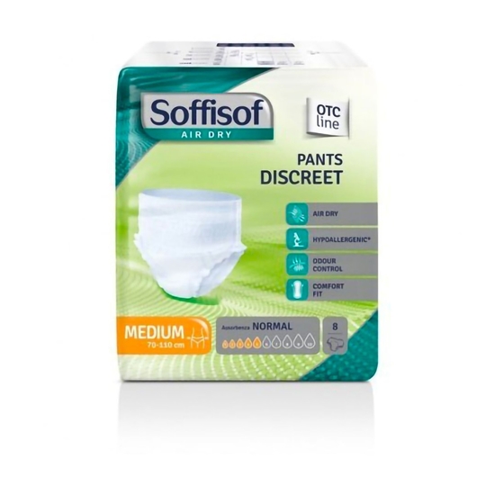Immagine di SOFFISOF AIR DRY PANTS DISCREET 8PZ NORMAL M