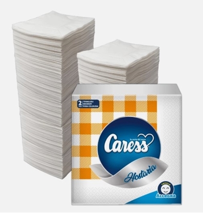 Immagine di CARESS TOV. HOSTARIA SCOZZESE 33X33 2V 50PZ ARANCIO