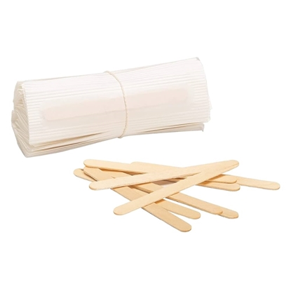 Immagine di PALETTINE DA CAFFE' IMBUSTATE LEGNO 1000PZ 11CM