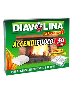 Immagine di DIAVOLINA ACCENDIFUOCO 40PZ CUBI