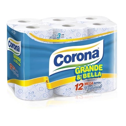 Immagine di CORONA C. IGIENICA GRANDE&BELLA 3V 12ROT PROFUMATI