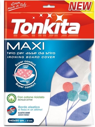 Immagine di TONKITA MAXI COPRI ASSE PER STIRO 140X50CM CON ELASTICO