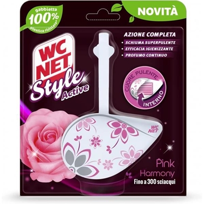 Immagine di WC NET TAV. STYLE 1PZ 36.5GR FIORI ROSA