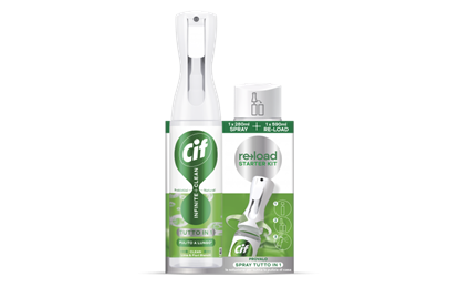 Immagine di CIF STARTER INFINITE CLEAN SPRAY 280ML + RIC. 590ML LIME E FIORI