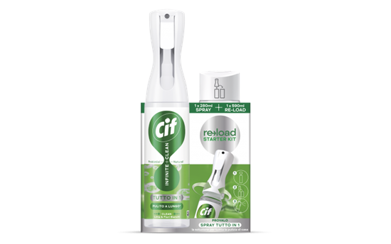 Immagine di CIF STARTER INFINITE CLEAN SPRAY 280ML + RIC. 590ML LIME E FIORI
