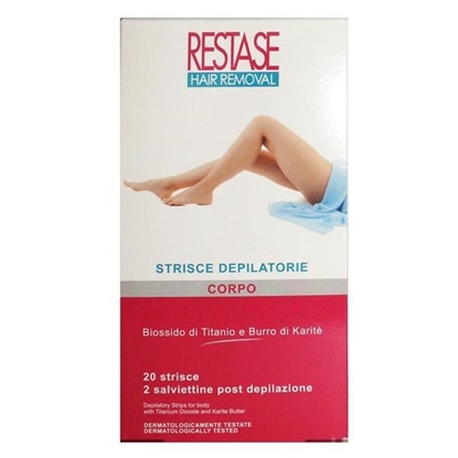 Immagine di RESTASE STRISCE DEPIL. CORPO 20PZ + 2 SALV. POST EPIL.