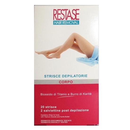 Immagine di RESTASE STRISCE DEPIL. CORPO 20PZ + 2 SALV. POST EPIL.
