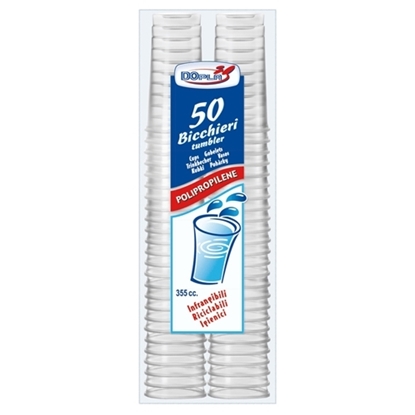 Immagine di DOPLA BICCH. RIUTILIZZABILI 355CC 50PZ DIAMANT TUMBLER