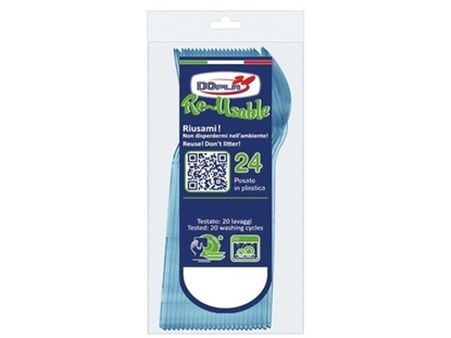 Immagine di DOPLA CUCCHIAINI COMPACT 24PZ AZZURRO