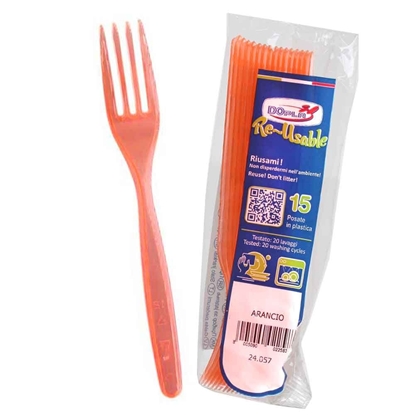 Immagine di DOPLA FORCHETTE COMPACT 15PZ ARANCIO