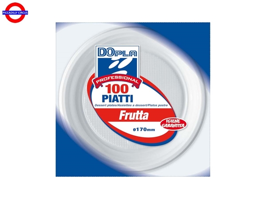 Immagine di DOPLA PIATTI FRUTTA RIUTILIZZABILI 33PZ BIANCHI