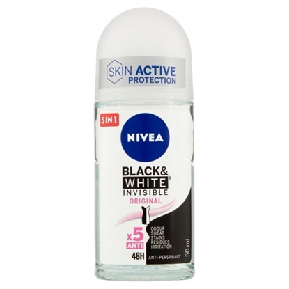 Immagine di NIVEA DEO ROLL ON 50ML BLACK & WHITE INVISIBLE ORIGINAL DONNA