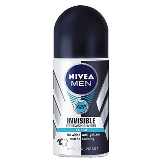 Immagine di NIVEA DEO ROLL ON MEN 50ML BLACK & WHITE INVISIBLE FRESH