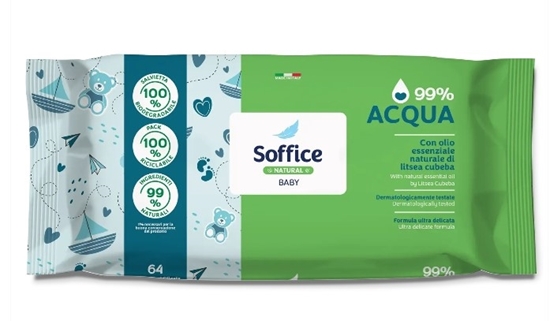 Immagine di SOFFICE ''NATURAL'' SALV. BABY 64PZ 99% ACQUA