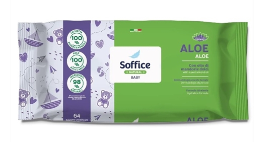 Immagine di SOFFICE ''NATURAL'' SALV. BABY 64PZ ALOE
