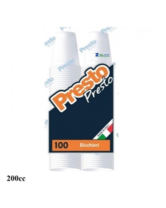 Immagine di IMI BICCH. 200CC 100PZ BIANCHI