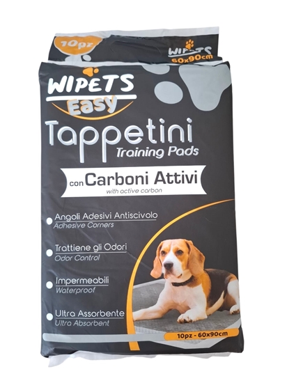 Immagine di IDROFIL WIPETS TAPPETINO 60X90 CARBONI ATTIVI 10PZ