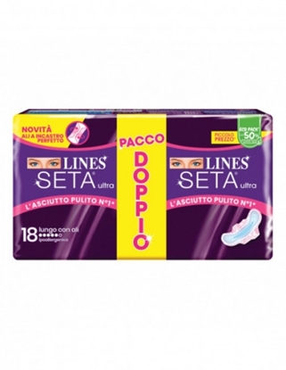 Immagine di LINES SETA ULTRA 18PZ LUNGO ALI PACCO DOPPIO (08001480145900)
