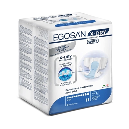 Immagine di EGOSAN PANN. MUT. X- DRY 8PZ TAGLIA L