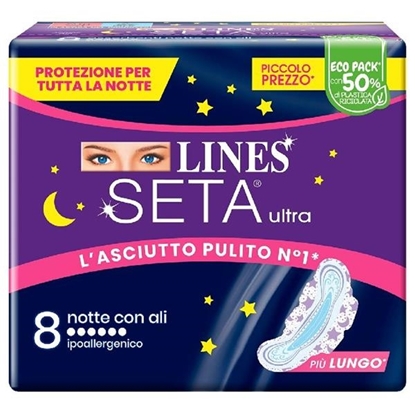Immagine di LINES SETA ULTRA 8PZ NOTTE CON ALI ECO PACK
