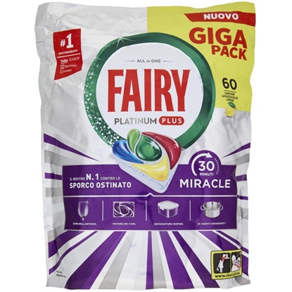 Immagine di FAIRY LAVASTOVIGLIE PLATIN PLUS MIRACLE X60 LEMON