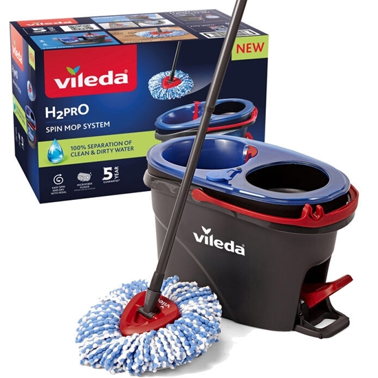 Immagine di VILEDA SUPERMOCIO SPIN MOP SYSTEM H2PRO COMPLETO CON MANICO