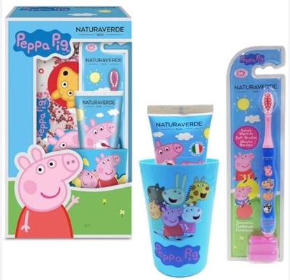Immagine di PEPPA PIG POCHETTE (SPAZZ. + DENT. 75ML + BICCH.)