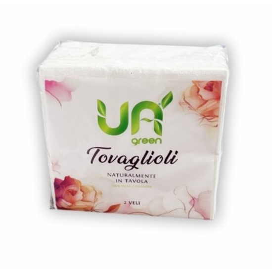 Immagine di UA' GREEN TOV. 80PZ 2V 33X33 SUPER SOFFICI BIANCHI