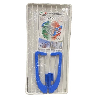 Immagine di ITALYPLAST STENDINO 100% RESINA PER BALCONE CON BRACCI REGOLABILI 26.5X55CM BIAN
